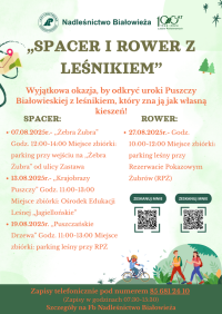Spacer lub rower z leśnikiem