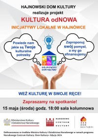 Przyjdź do HDK i "weź kulturę w swoje ręce!"