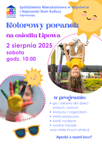 Kolorowy Poranek na osiedlu Lipowa