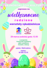 WIELKANOCNE RODZINNE warsztaty rękodzielnicze 