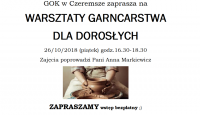 Warsztaty garncarstwa dla dorosłych, 26.10.2018 
