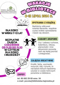 Wakacje w Bibliotece