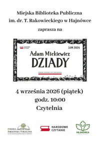 Narodowe Czytanie 2026 w Hajnówce!