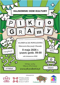 Eliminacje powiatowe VI Wojewódzkiego Przeglądu  Amatorskiej Twórczości Teatralnej "PIKtoGRAmy" 2026 