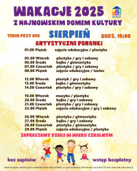 Wakacyjne poranki z Hajnowskim Domem Kultury 