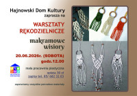 Warsztaty rękodzielnicze – makramowe wisiory 