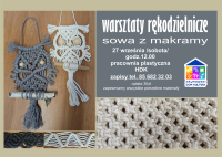 Warsztaty rękodzielnicze „Sowa z makramy”