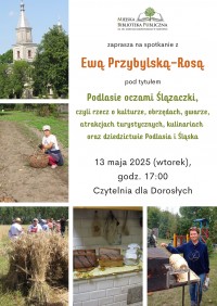 Spotkanie z Ewą Przybylską-Rosą - "Podlasie oczami Ślązaczki,