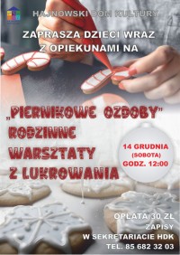 warsztaty lukrowania - Piernikowe ozdoby