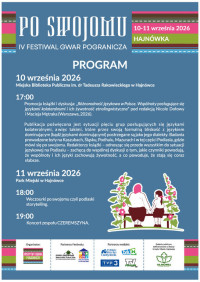 IV FESTIWAL GWAR POGRANICZA „PO SWOJOMU”