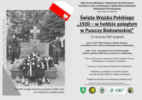 Święto Wojska Polskiego „1920 – w hołdzie poległym w Puszczy Białowieskiej”