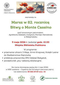 Marsz w 82. rocznicę Bitwy o Monte Cassino 