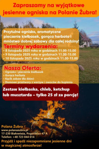 Jesienne ogniska na Polanie Żubra