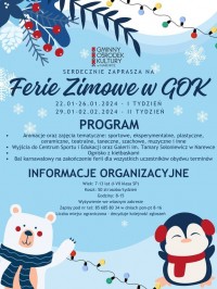 Ferie zimowe z GOK Narewka