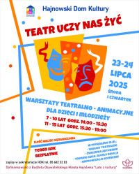 Warsztaty teatralno-animacyjne TEATR UCZY NAS ŻYĆ
