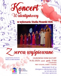 Koncert walentynkowy w wykonaniu Studia Piosenki HDK 