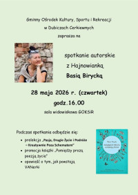 Spotkanie autorskie z Hajnowianką Basią Birycką