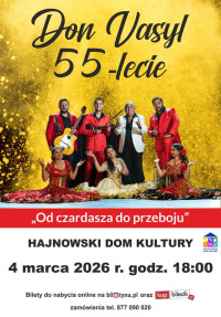 DON VASYL – JUBILEUSZ 55 – LECIA  KONCERT „OD CZARDASZA DO PRZEBOJU”