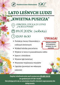 Lato leśnych ludzi "kwietna Puszcza"