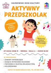 Zajęcia AKTYWNY PRZEDSZKOLAK