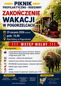 Zakończenie wakacji - piknik w Pogorzelcach