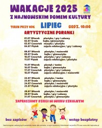 Wakacyjne poranki z Hajnowskim Domem Kultury