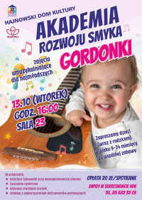 Akademia Rozwoju Smyka GORDONKI - zajęcia umuzykalniające dla najmłodszych