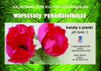 Warsztaty rękodzielnicze „Kwiaty z pianki” 