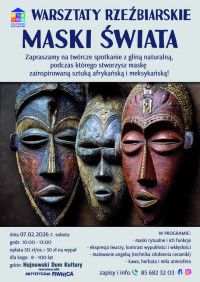 Warsztaty rzeźbiarskie: „MASKI ŚWIATA”