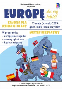 Zajęcia dla dzieci EUROPĘ da się lubić!