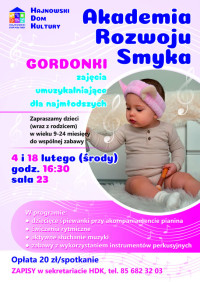 Akademia Rozwoju Smyka GORDONKI - zajęcia umuzykalniające dla najmłodszych