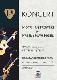 Koncert Piotr Ostrowski & Przemysław Figiel
