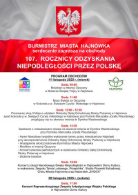  Obchody 107 Rocznicy Odzyskania Niepodległości przez Polskę