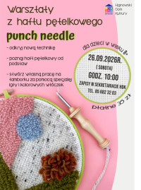 Warsztaty z haftu pętelkowego punch needle