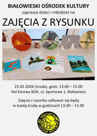 Zajęcia z rysunku w Białowieży