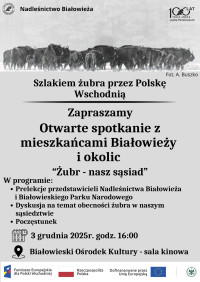 "Żubr nasz sąsiad" otwarte spotkanie 