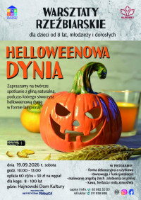 Warsztaty ceramiczno - rzeźbiarskie: HALLOWEENOWA DYNIA - ceramiczny lampion z gliny