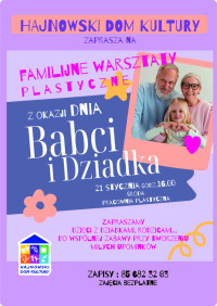 Warsztaty plastyczne z okazji Dnia Babci i Dziadka