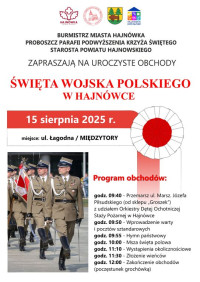 OBCHODY ŚWIĘTA WOJSKA POLSKIEGO W HAJNÓWCE