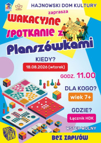 Wakacyjne spotkanie z planszówkami