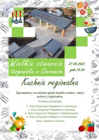 Kuchnia regionalna, otwarcie targowiska w Czeremsze
