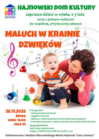 Zajęcia dla 2-3 latków „Maluch w krainie dźwięków” 