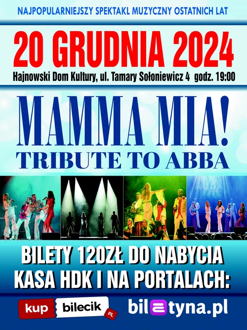 MAMMA MIA spektakl muzyczny w Hajnowce