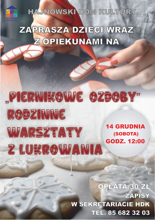 PIERNIKOWE OZDOBY warsztaty z lukrowania.2024.NET