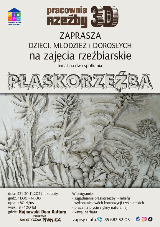 PLAKAT Rzezba 3D 23 i 30.11.24 NET