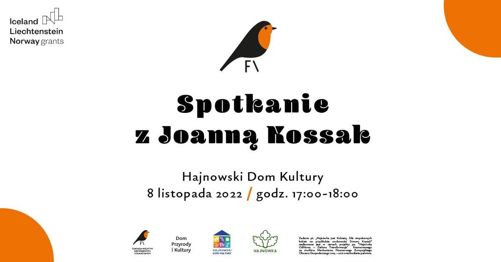 Spotkanie z Joanna Kossak 08.11.2022