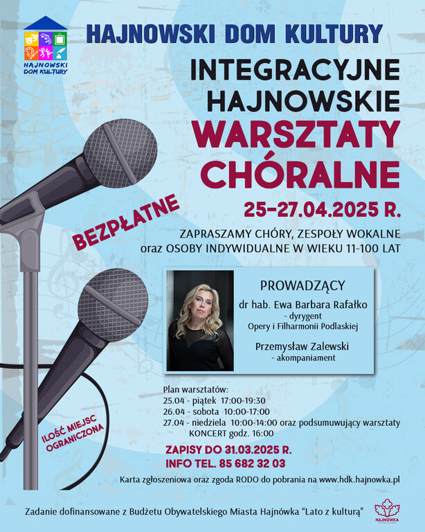 Warsztaty choralne PLAKAT FB
