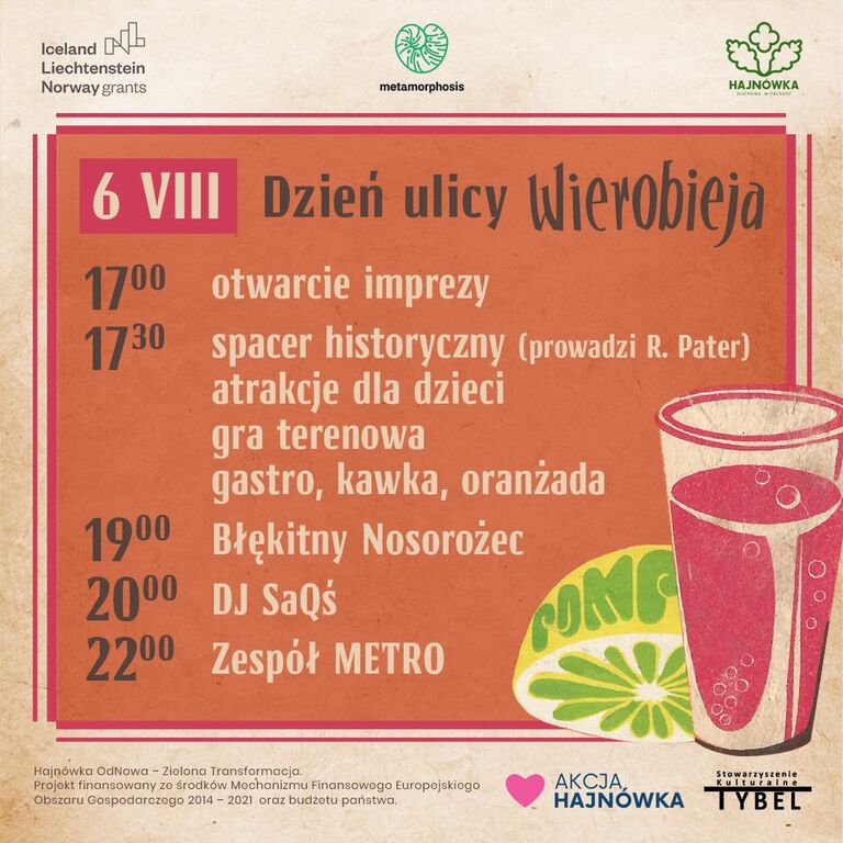 dzien ulicy wierobieja timetable
