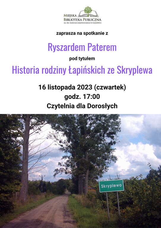 historia rodziny lapinskich 16.11.2023