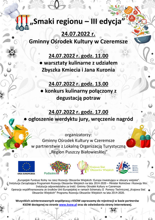 plakat smaki regionu III.24.07.2022